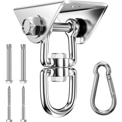 Newaner Ceiling Hook Heavy Duty Stainless Steel 450 kg Capacity 360° Rotation, Suspension Swing Hook with Screw for Wooden Beams and Concrete Ceiling, Hook for Hanging Chair, Swing, Yoga Cloth, Punch
