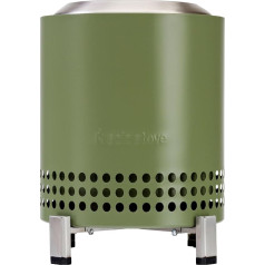 Solo Stove Mesa XL Outdoor Table Fire, Low-Smoke Mini Table Fireplace, Decoration for Garden, Patio and Balcony, for Pellets/Wood, Stainless Steel, Includes Stand, Storage Bag, 21.8 x 17.8 cm, 1 kg,