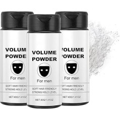 Texture Powder for Men, Hair Powder, Volume Powder, Hair Based Texture Powder, Gives Instant Texture and Volume, Pure Natural Ingredients, Strong Hold, Hair Powder for Men (40 g, 3 Pieces)
