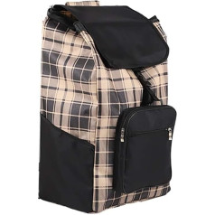 SUOMO Foldable Shopping Bag Shopping Basket Replacement Bag Shopping Basket 45L Bag with Zip Pocket Replacement for Trolley Reusable Shopping Bag Travel Bag