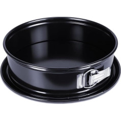 Städter We Love Baking Series Springform Cake Tin Enamel Diameter 26 cm Height 7 cm Black with Flat Base
