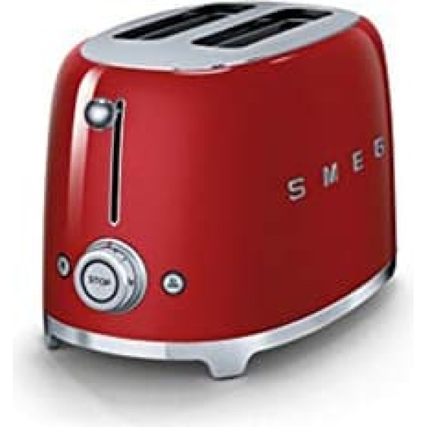 Smeg TSF01RDEU Toaster for Two Slices TSF01RDEU-red, red