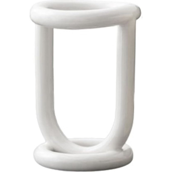 Geroosaty Ceramic Toothbrush Holder, Bathroom Shelf, Toothpaste Holder, Storage Rack, Bathroom Product Shelf, Desk Storage, Easy Installation