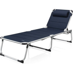 CamPart Travel Camping Padded Lounger with 5 Adjustable Positions