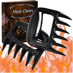 2 Pack Bear Claws Meat Grinder for BBQ, The Original Bear Paws Shredder Claws, Perfect Shredded Meat, Easily Lift, Handle, Shred and Cut Meat, Pork Shredder Claw