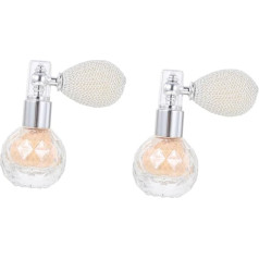 DOITOOL Body Powder Cosmetic Sequins Bottle Sprayer Highlighter Spray Bottle Perfume Bottle Sprayer for Loose Powder Hair Sprayer Filling Pump Cosmetic Bridal Tool Pack of 2