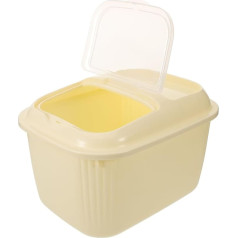 Gadpiparty 20 kg Rice Storage Container, Airtight Flour Container with Transparent Lid, Pet Food Storage, Dog Birds, Cat Food Container, Cereal Container Box for Baking