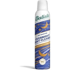 Batiste Overnight Light Cleanse 200ml - Leave-In Light Dry Shampoo for Night - Absorbs Oil for Fresh Looking Hair Overnight