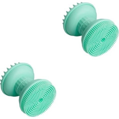 Angoily 2 Stück Gesichtsreinigungsbürste Kopfhautpeeling Silikonbürste Handreinigungsbürste Für Die Haut Zur Porentiefen Reinigung