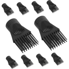 Happyyami 10Stücke Universeller Föhnkammbefestigung Teiliges Föhnkamm Aufsatz für Haartrockner Langlebige und Hochwertige Haartrocknerdüse für Glänzendes und Haarstyling