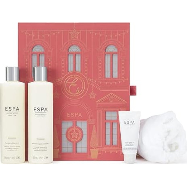 ESPA | Haircare Collection | Includes Shampoo, Conditioner, Scalp Mud & Hair Wrap