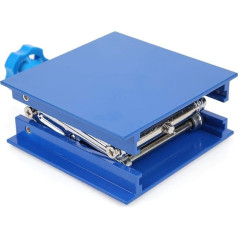 Fafeicy 100 x 100 mm Blue Electroplated, Laboratory Book Laboratory Laboratory Aluminium Lifting Platform Stand Rack Scissor Jack Lifter
