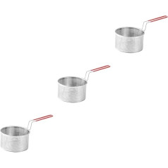 Kisangel Pack of 3 Charcoal Oven Grill Basket Camping Grill Charcoal Holder for Outdoor Barbecue Lighter Basket BBQ Charcoal Grill Card Lighter Camping Fire Pit Charcoal Burner