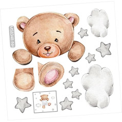 FOYTOKI 1 Set DIY Light Switch Sticker Protective Sticker for Switch Wall Decoration for Children's Room Cute and Star Motifs for Interior Design