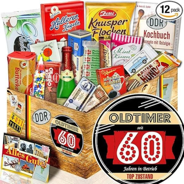 Oldtimer 60 ++ Cute DDR Package ++ Gift Idea for 60th