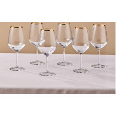 Karaca Orlando 490 ml 6-Piece Goblet Glass Set