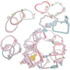 Cabilock 1 Set of Stickers for Photo Frame, Frame and Edges for Scrapbook Frames, Photo Albums, Photo Albums, Accessories, Picture Frames for Scrapbooking Scrapbook Items, Paper, 20 Sheets