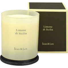 Jean & Len Scented Candle Pura Lime Di Sicilia Pleasant Fragrance of Fresh Citrus Notes - Complemented with Warm Accents, 230g, Pack of 1