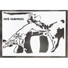 moreno-mata Echtes Handgemachtes Graffiti Aster... Aesthetic Poster & Kunstdrucke Bilder Plakat Handmade Deko Wandbilder Wohnzimmer Wanddeko Geschenke für Männer und Frauen