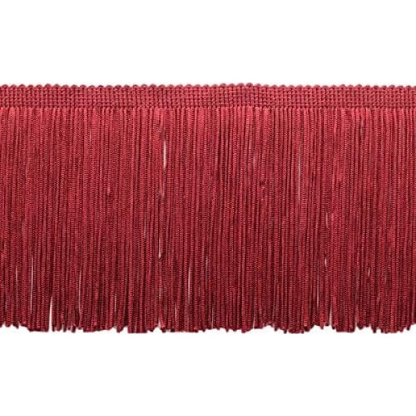 10cm Solid Chain Edge (Style # CF04) Dark Wine Red # E10 (Dark Burgundy) 4.5m Value Pack