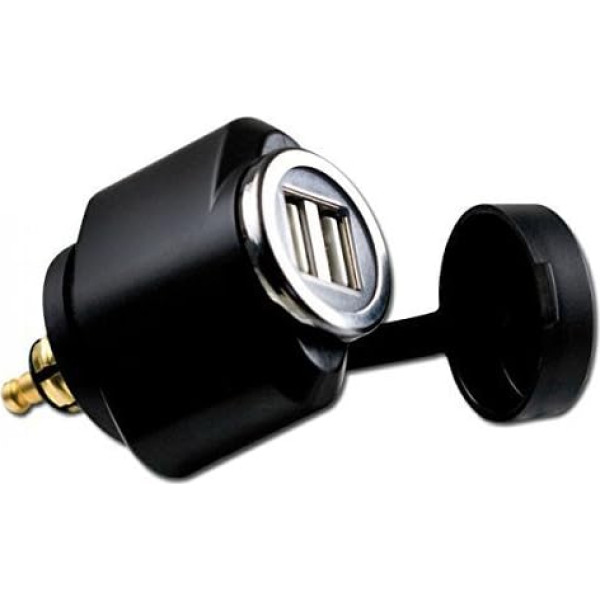 Cliff Top 2.1 Amp Moto Hella (DIN) to USB Adapter (Mini) Compatible with BMW Motorcycles