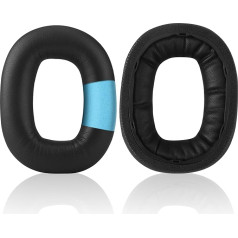 Yizhet 1 Pair Replacement Ear Pads Compatible with Marshall Monitor II Headphones with Foam Memory Foam Black PU Leather (Black) (High Density Sponge)