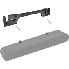 EMAQUIN Wall Mount Bracket for Sonos Ray Soundbar (Sturdy Metal, Durable Painting, Easy to Install on the Wall, Compatible with Sonos Ray, Black)