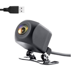 WLDOCA WiFi Rear View Camera 5V USB Motorcycle Rear View Camera HD Night Vision Tachograph IP67 Waterproof Compatible with Android IOS for Car Truck RV Van