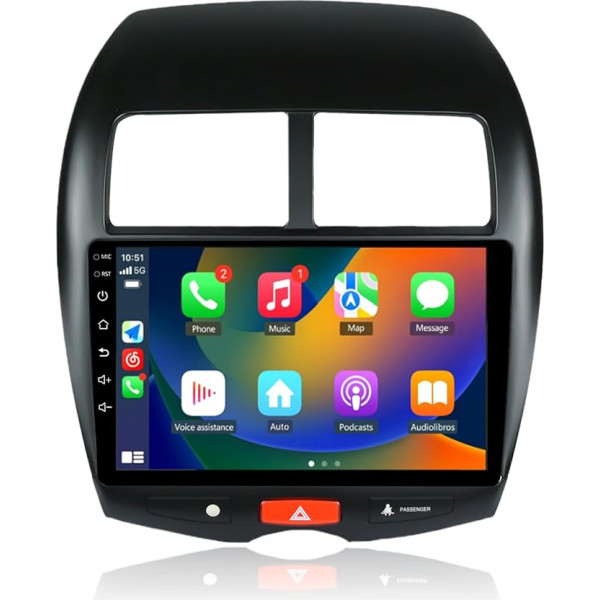 LEXXSON Car Radio for Mitsubishi ASX 2013-2019 | 10 Inch Touchscreen Android 10.1 AM FM RDS Radio GPS Navigation Bluetooth EQ Setting WiFi SWC USB Player Mirrorlink 2G RAM + 32G ROM