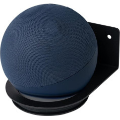 shinar Metal Universal Wall Mount for Dot 4/Dot 5 Generation Homepod Mini Space-Saving Bracket Accessories for Dot 4/Dot 5 and Homepod Mini Stand with Integrated Cable Management Black