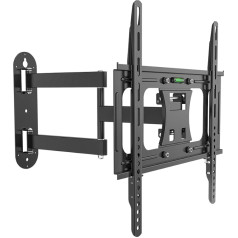 NOX XTREME PRODUCTS Lite Wall Flex - TV / Monitor Wall Mount Compatible with 23-55 inch Screens, Maximum Weight 30 kg, Position Adjustment, Black Colour
