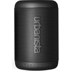 Urbanista Memphis Wireless Speaker Bluetooth 5.2 Dual Pairing, Portable Speaker IPX5 Waterproof, 12H Playtime, Button Control, Loud Stereo Sound, Outdoor Speaker, Black