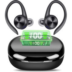 Brother International Corporat Bluetooth Headphones, Wireless In-Ear Headphones with Microphone, Bluetooth Headphones Sport, HiFi Stereo Sound, USB-C Quick Charge, Noise Cancelling, IPX7 Waterproof,