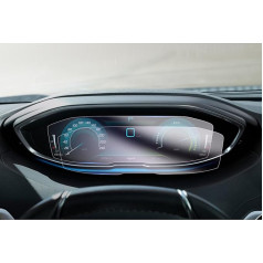 GAFAT Pack of 2 Peugeot 3008 5008 GT Line 2016-2023 2024 12.3 Inch Digital Cockpit Protective Film, 12.3 Inch Peugeot 3008 i-Cockpit Nano Screen Protector, 6H Anti-Scratch