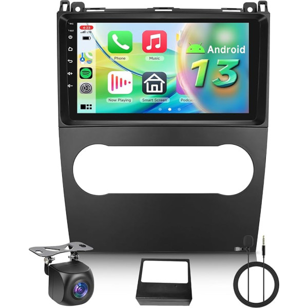 Hodozzy Carplay Car Radio for Mercedes Benz B Class B200/A Class A160 A180 2008-2011, 9 Inch Touchscreen with Android Auto/EQ/Mirror Link/WiFi/GPS/RDS/FM/Bluetooth 5.0/USB+Canbus