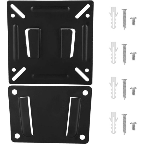 ASHATA Wall Monitor Mount for 14-32 Inch LCD TV Wall Mount Large Load Fixed Wall Mount for Wall Mounting (Black)