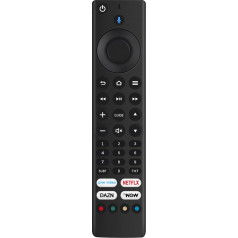 VINABTY Replacement Voice Remote Control Suitable for Bush Smart TV DLED43UHDSFIRE DLED50UHDSFIRE DLED55UHDSFIRE DLED65UHDSFIRE and fit for JVC RM-C3253 RM-C3255 Smart 4K LED TV