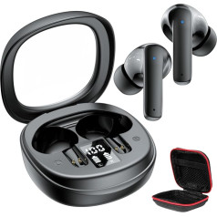 Wireless Headphones for iPhone 15 Pro Max 14 13 Pixel 8a 8 7a, In-Ear Headphones Wireless Bluetooth 5.3 with LED Display 50 Hours USB C Headphones with ENC Microphone for Samsung A15 A25 A55 A35 A54