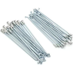HLQXHM 20pcs 10G Bike Spokes 3.0mm Diameter 45# Steel E-Bike Spokes J Bend 165-305mm Electric Spoke