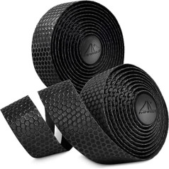 MARQUE Hex Road Bike Handlebar Tape 2 per Set Black