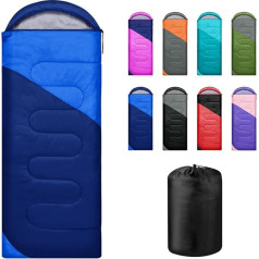Yarmiene Sleeping Bag 3-4 Seasons, Outdoor Sleeping Bag for Adults and Children, Sleeping Bags for Portable, Rectangular, Soft, Thick and Warm for Outdoor, Camping, Hiking