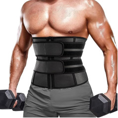 KUMAYES Slimming Belt, Fitness Belt, Men's Abdominal Trainer, Neoprene Sauna Waist Trimmer, Sweat Belt, Waist Cincher