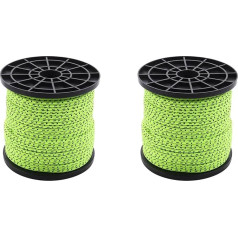 Beelooom 2 Stücke 4mm 50M / 16.4Ft Im Dunkeln Leuchten Leuchtende Reflektierende Zelt Seil Zeltschnur Camping Schnur
