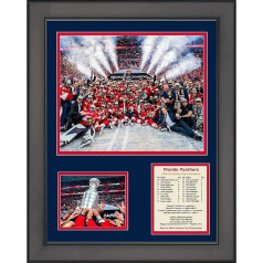 Gerahmte Florida Panthers 2024–2025 Stanley Cup Champions Back to Back 27,9 x 35,6 cm Hockey Drei Fotocollage