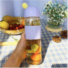 WKXCTS Plastic bottle for water sports, 500 ml, portable rope drink, drink, outdoor, leak-proof seal, climbing, water bottle