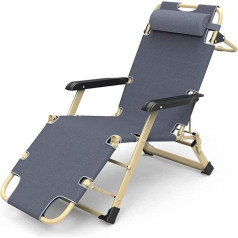 HFERTSCN Lounge Stuhl, Sonnengeschäfte, klappbare Liege, Strandstuhl, Liege am Pool für Terrasse und Garten, Einzelstuhl, Bett mit Hängematte für Garten und Camping im Freien (a) FANDIAO