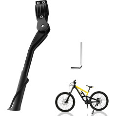 Elepl Bicycle Stand 24-29 Inch Height Adjustable Side Stand Bicycle Side Stand Polka Dot Non-Slip Rubber Feet Bicycle Stand Mountain Bike Suitable for Mountain Bikes City Bikes Road Bikes
