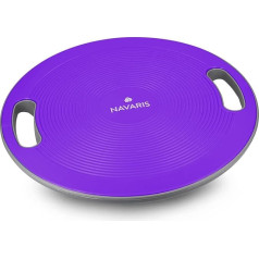 Navaris Balance Board with Handle – Therapy Spinning Top Wobble Board – Fitness Rehab Balance Strength Training – Sports Board Disc Diameter 40 cm – Rocker Board Therapy Gyro