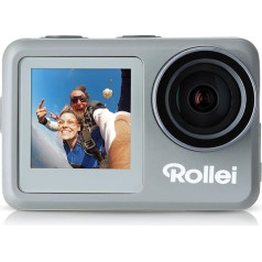 Rollei Actioncam - WiFi Action Cam with 4k Video Resolution, Waterproof Action Camcorder with Lots of Accessories, silver