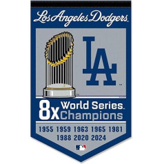 WinCraft Los Angeles Dodgers 8 Time 8X World Champions Banner Pennant